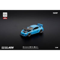 PR640270 POP RACE 1/64 MAZDA RX-8 RE-AMEMIYA - LIGHT BLUE