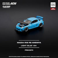 PR640270 POP RACE 1/64 MAZDA RX-8 RE-AMEMIYA - LIGHT BLUE