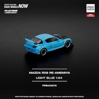 PR640270 POP RACE 1/64 MAZDA RX-8 RE-AMEMIYA - LIGHT BLUE