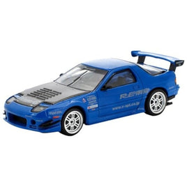 PR640290 POP RACE 1/64 MAZDA RX-7 (FC3S) RE-AMEMIYA - RE-AMEMIYA BLUE