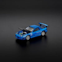 PR640290 POP RACE 1/64 MAZDA RX-7 (FC3S) RE-AMEMIYA - RE-AMEMIYA BLUE