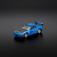 PR640290 POP RACE 1/64 MAZDA RX-7 (FC3S) RE-AMEMIYA - RE-AMEMIYA BLUE