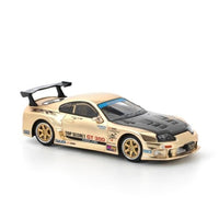 PR640277 POP RACE 1/64 TOP SECRET GT300 SUPRA - CHROME GOLD