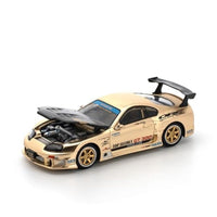 PR640277 POP RACE 1/64 TOP SECRET GT300 SUPRA - CHROME GOLD