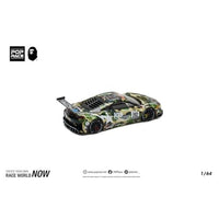 PR640027 BAPE X POP RACE 1/64 HONDA NSX GT3 EVO22 KCMG BATHING APE