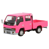 T66638 MODEL1 1/64 いすゞ エルフ(ELF) ダブルキャブ カスタムバージョンピンク RHD