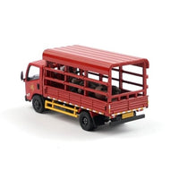 Y44-04 拓意(XCARTOYS) 1/64 JMC KaRui Light Truck - Red -江鈴軽トラック家畜輸送車(ロバフィギュア5体付き)
