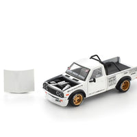 PR640350 POP RACE 1/64 PANDEM DATSUN 620 WHITE