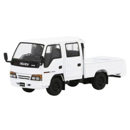 T66642 MODEL1 1/64 いすゞ エルフ(NHR) ダブルキャブ小型トラック- ホワイト LHD