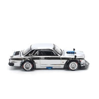 PR640330 POP RACE 1/64 SKYLINE GT-R V8 DRIFT (HAKOSUKA) SILVER CHROME