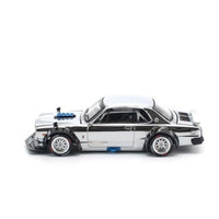 PR640330 POP RACE 1/64 SKYLINE GT-R V8 DRIFT (HAKOSUKA) SILVER CHROME