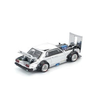 PR640330 POP RACE 1/64 SKYLINE GT-R V8 DRIFT (HAKOSUKA) SILVER CHROME