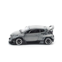 PR640329 POP RACE 1/64 PANDEM GR YARIS RAW METAL