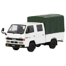 T66643 MODEL1 1/64 いすゞ NHR 1987 ホワイト LHD (幌付き)