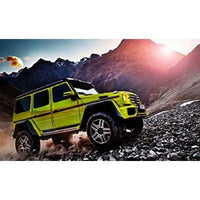 460301 ALMOST REAL 1/43 Brabus 550 Adventure Mercedes-Benz G-Class 4×42 -2017- Electric Beam Yellow