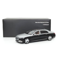 820120 ALMOST REAL 1/18 Mercedes-Maybach S-Class-2021-Hightech Silver/Obsidian Black