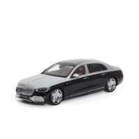 820120 ALMOST REAL 1/18 Mercedes-Maybach S-Class-2021-Hightech Silver/Obsidian Black