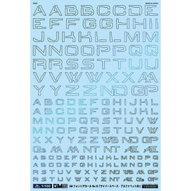 GM-724 1/100 GM フォントデカール No.16「サイバースペース・アルファベット#2」プリズムナイトブルー