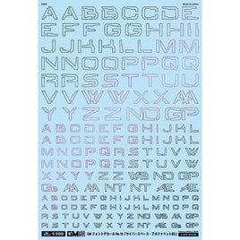 GM-725 1/100 GM フォントデカール No.16「サイバースペース・アルファベット#2」プリズムナイトレッド