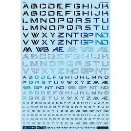 GM-729 1/144 GM フォントデカール No.17「サイバースペース・アルファベット」プリズムナイトブルー