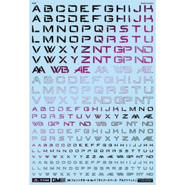 GM-730 1/144 GM フォントデカール No.17「サイバースペース・アルファベット」プリズムナイトレッド