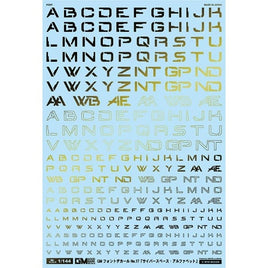 GM-733 1/144 GM フォントデカール No.17「サイバースペース・アルファベット」プリズムナイトゴールド