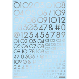 GM-741 1/100 GM ナンバーデカール No.6「フューチャー・ナンバーズ〔ベーシック〕」シルバー