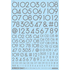 GM-742 1/100 GM ナンバーデカール No.6「フューチャー・ナンバーズ〔ベーシック〕」グレー