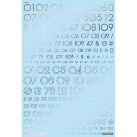 GM-747 1/144 GM ナンバーデカール No.8「フューチャー・ナンバーズ」シルバー