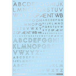 GM-756 1/144 GM フォントデカール No.10「フューチャー・アルファベット」シルバー