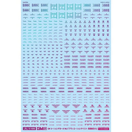 GM-760 1/100 GM コーションデカールNo.2「アヴィエーション・英語#2」プリズムパープル&ネオンパープル