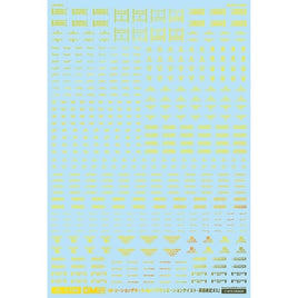 GM-761 1/100 GM コーションデカールNo.2「アヴィエーション・英語#2」プリズムイエロー&ネオンイエロー