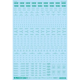 GM-765 1/100 GMコーションデカールNo.1「アヴィエーション・英語#1」エメラルドグリーン