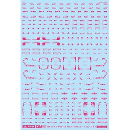 GM-779 1/144 GM ラインデカール No.3「with コーション」#1エースピンク