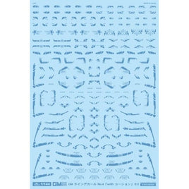 GM-784 1/144 GM ラインデカール No.4「with コーション」#2グレイッシュブルー