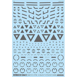 GM-789 1/100 GM ラインデカール No.18「リアルスタイル#2」ダークグレー