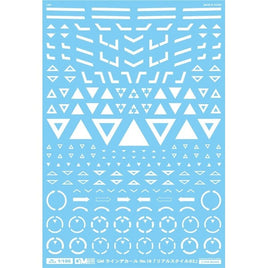 GM-790 1/100 GM ラインデカール No.18「リアルスタイル#2」ホワイト