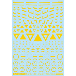 GM-792 1/100 GM ラインデカール No.18「リアルスタイル#2」イエロー