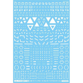 GM-794 1/144 GM ラインデカール No.19「リアルスタイル」ホワイト