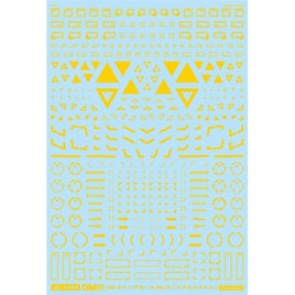 GM-796 1/144 GM ラインデカール No.19「リアルスタイル」イエロー