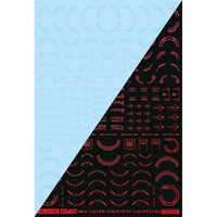 GM-800 1/100 GMコーションデカールNo.10「オペレーションテキスト#2」クリア&ネオンファイアレッド