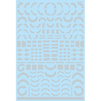 GM-800 1/100 GMコーションデカールNo.10「オペレーションテキスト#2」クリア&ネオンファイアレッド