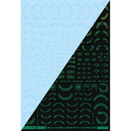 GM-802 1/100 GMコーションデカールNo.10「オペレーションテキスト#2」クリア&ネオンジュエルグリーン