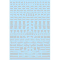 GM-803 1/144 GMコーションデカールNo.11「オペレーションテキスト#1」クリア&ネオンファイアレッド