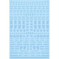 GM-804 1/144 GMコーションデカールNo.11「オペレーションテキスト#1」クリア&ネオンスプラッシュブルー