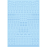 GM-807 1/144 GMコーションデカールNo.12「オペレーションテキスト#2」クリア&ネオンスプラッシュブルー