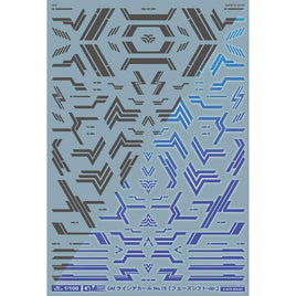 GM-845 1/100 GM ラインデカール No.15「フェーズシフト-dp-」ダークグレー&ネオンブルー