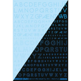 GM-870 1/144 GM  フォントデカール No.10「フューチャー・アルファベット」クリア&ネオンスプラッシュブルー