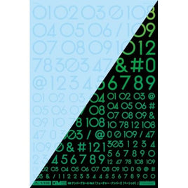 GM-886 1/100 GM ナンバーデカール No.6「フューチャー・ナンバーズ〔ベーシック〕」クリア&ネオンジュエルグリーン【初回限定生産】