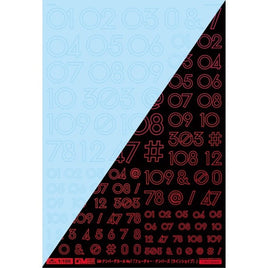 GM-887 1/100 GM ナンバーデカール No.7「フューチャー・ナンバーズ〔ラインシェイプ〕」クリア&ネオンファイアレッド【初回限定生産】